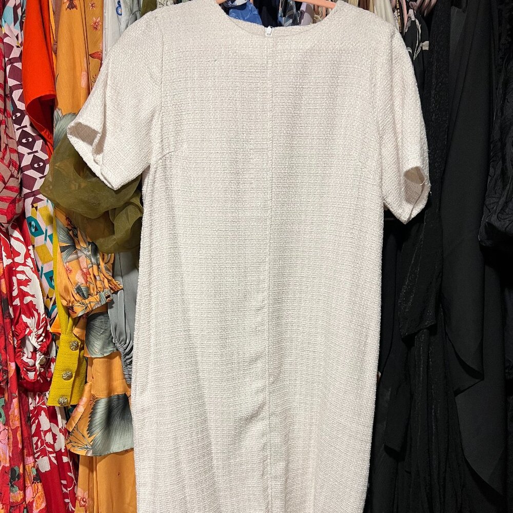 Classic White Dress, Brand: Unknown, Size: Medium